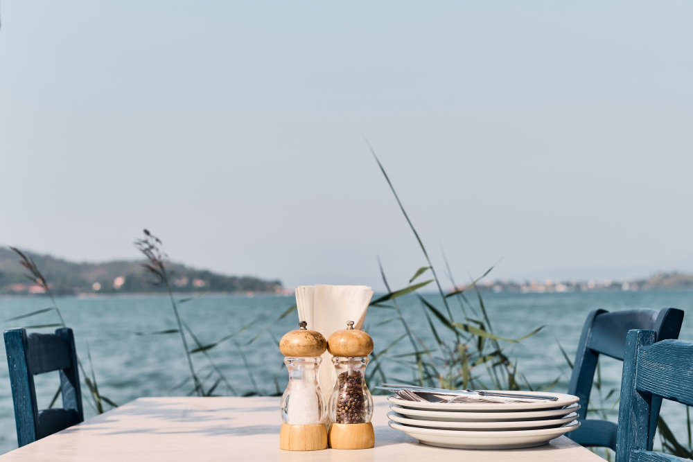Outdoor-Friendly Porcelain Dinnerware for Resort Dining by the Beach